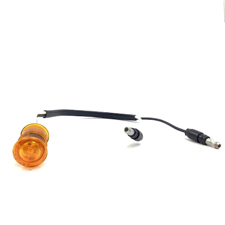 Truck-Lite Led, Yellow Round, 1 Diode, Marker Clearance Light, P2, Hardwired, .180 Bullet Terminal, 12V 33250Y3